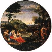CARRACCI, Annibale Rest on Flight into Egypt ff oil painting picture wholesale